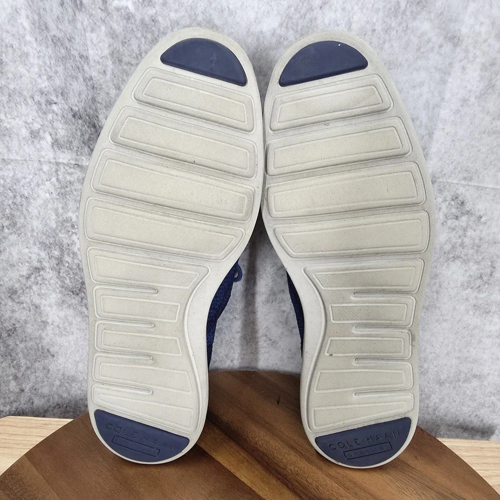 Cole Haan 4.Zerogrand Oxford Shoes Mens 9.5 M Blue Stitchlite‎ Wingtip Light